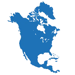 North America map